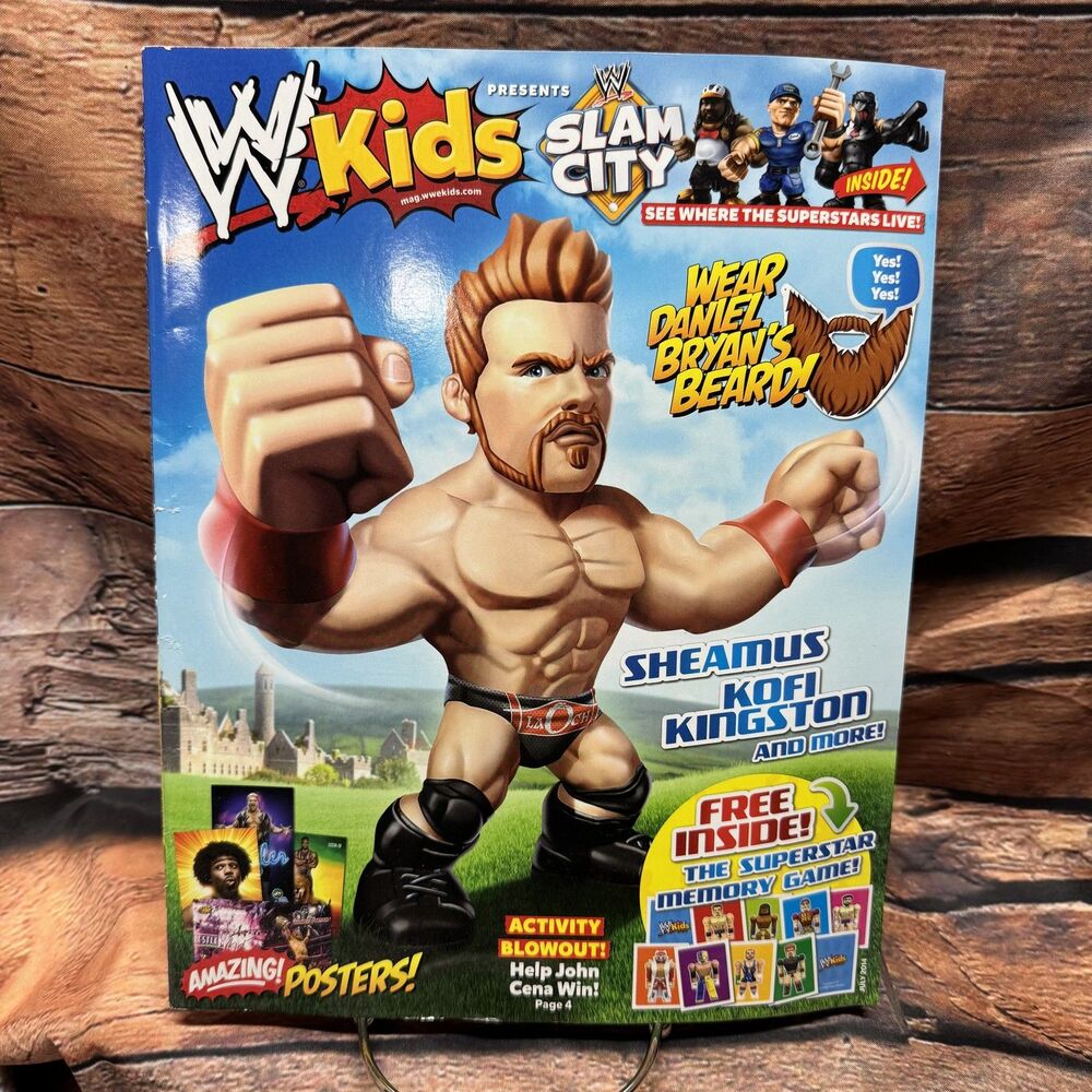 WWE Kids Magazine Presents Slam City Sheamus Kofi Kingston Daniel Bryan Posters